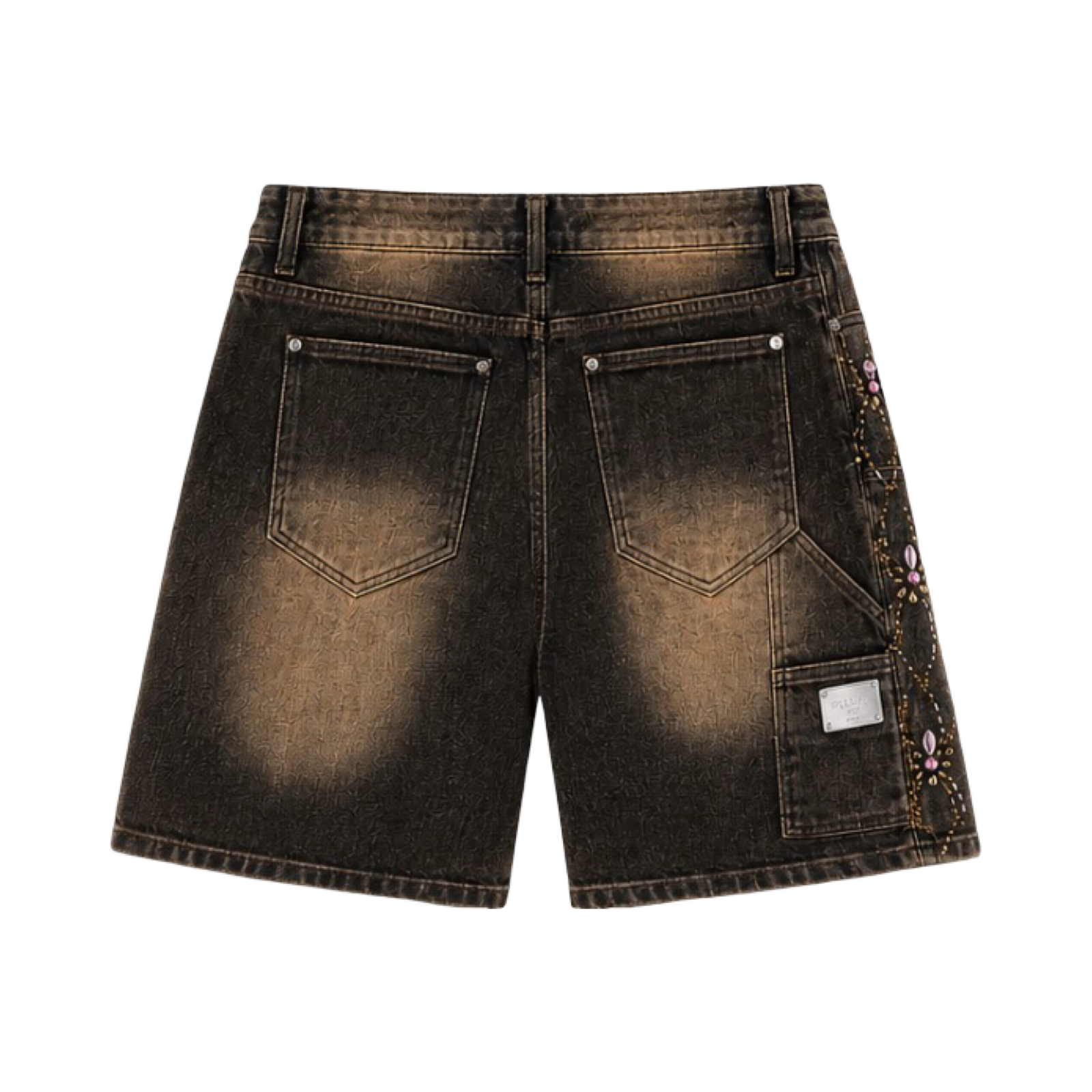 GUAPI Vintage Brown Spider Shorts