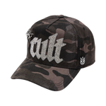 Cult's Mesh Back Trucker Hat "Old English Crystal Logo"