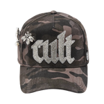 Cult's Mesh Back Trucker Hat "Old English Crystal Logo"