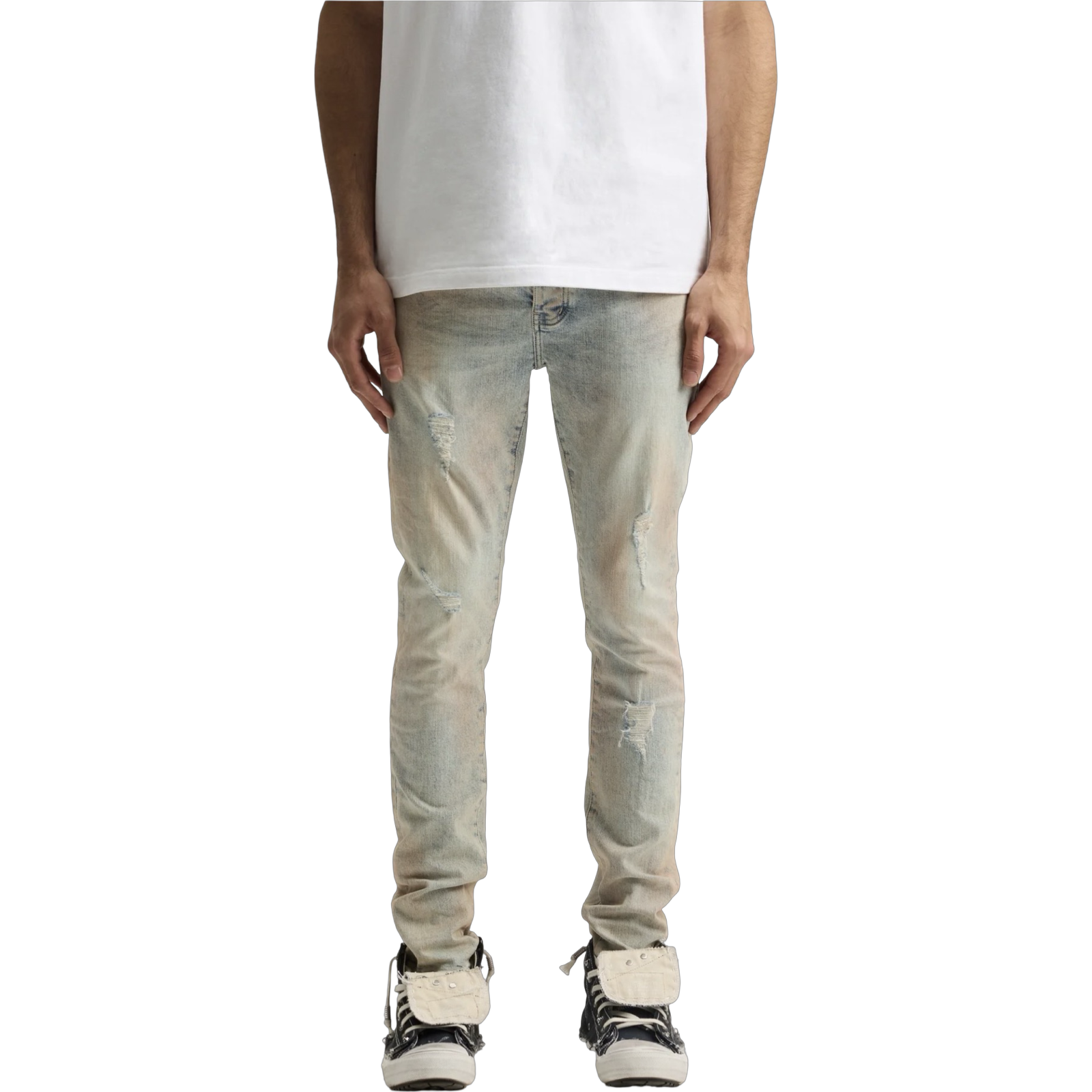 P001 Pink Mud Distressed