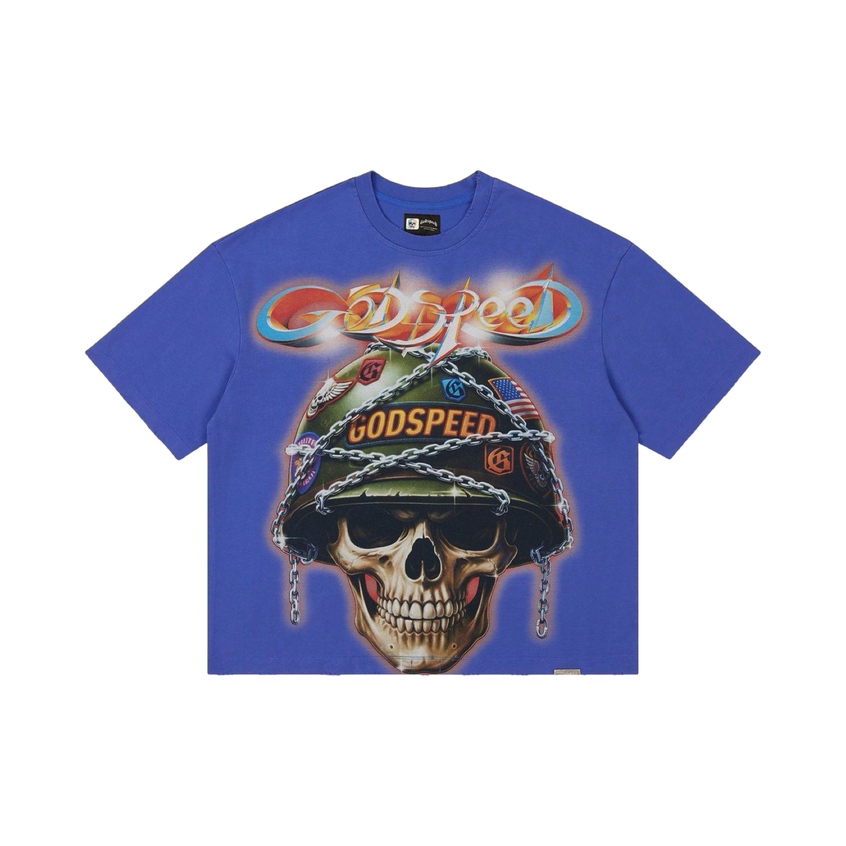 GODSPEED Badges of Honor T-shirt in ROYAL BLUE