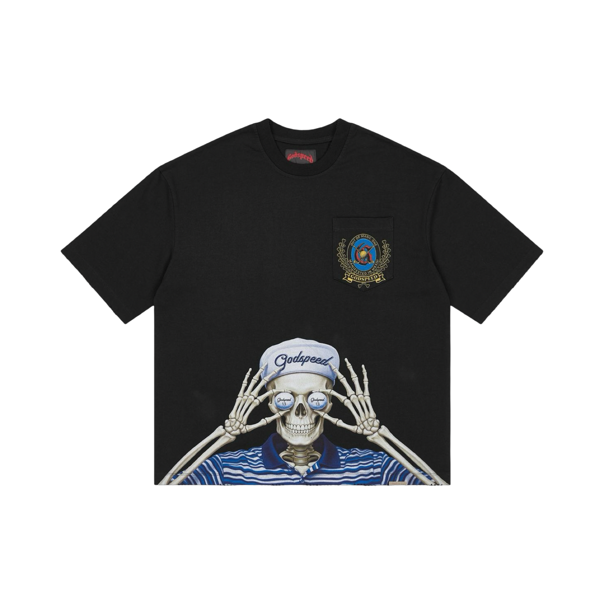 GODSPEED Golf Days Pocket T-shirt in BLACK