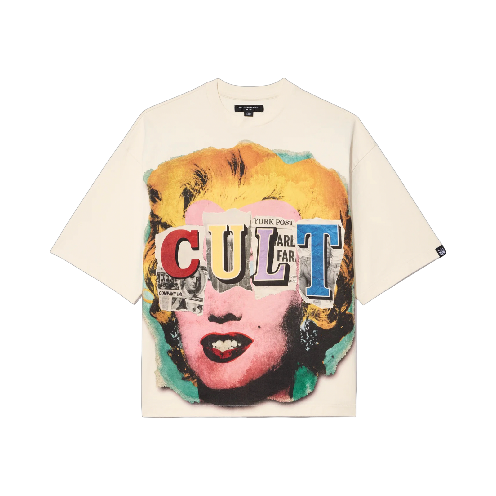 Cult's Oversized Short Sleeve Crew Neck Tee "Every Secret Has A Lie