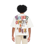 Cult's Oversized Short Sleeve Crew Neck Tee "Every Secret Has A Lie