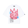 Cult's Oversized Short Sleeve Crew Neck Tee "Airbrushed" 260 Grams