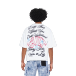 Cult's Oversized Short Sleeve Crew Neck Tee "Airbrushed" 260 Grams