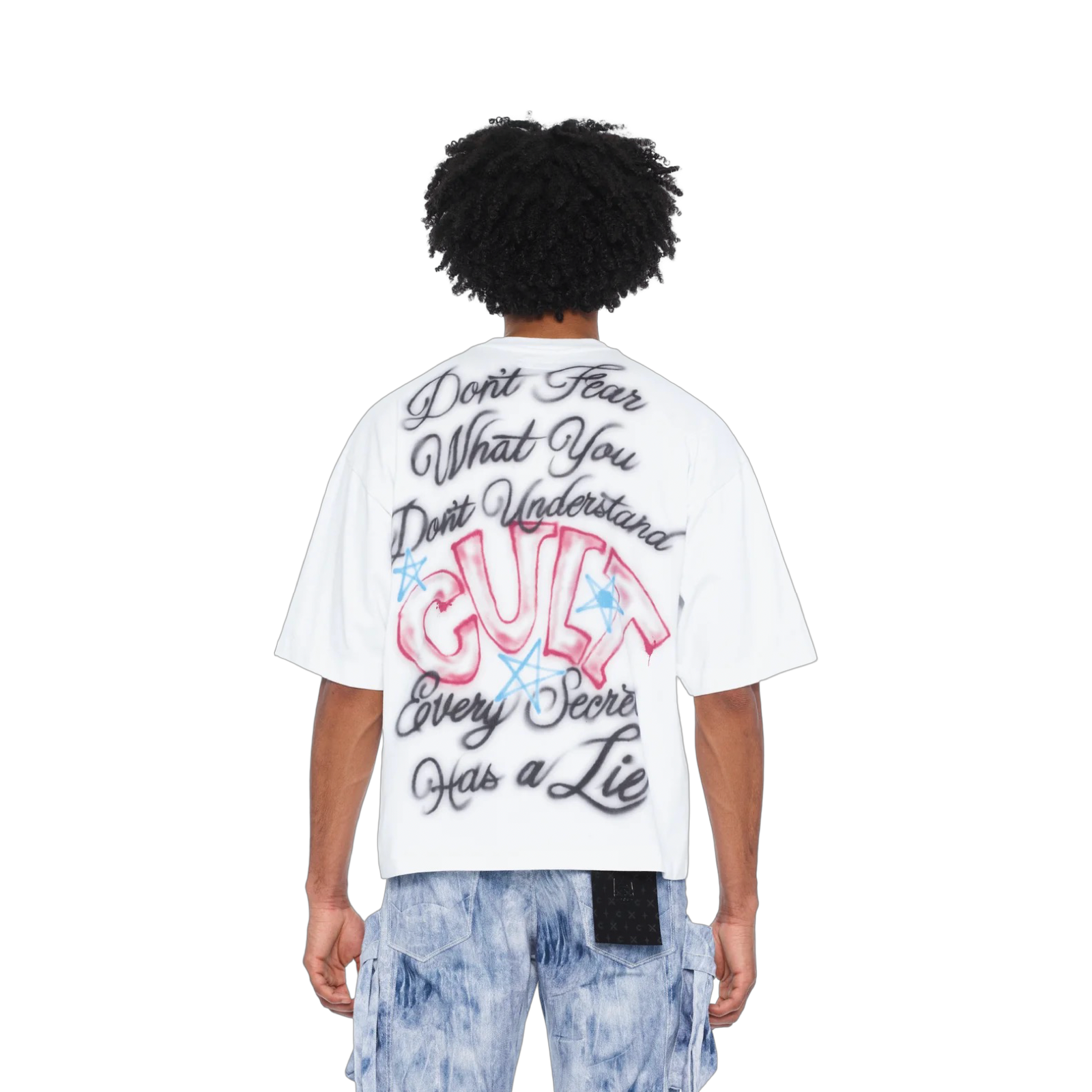 Cult's Oversized Short Sleeve Crew Neck Tee "Airbrushed" 260 Grams