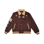 VICIOUS WOOL BODY +PU SLEEVE JACKET