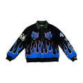 VICIOUS WOOL BODY +PU SLEEVE JACKET
