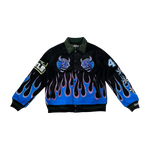 VICIOUS WOOL BODY +PU SLEEVE JACKET