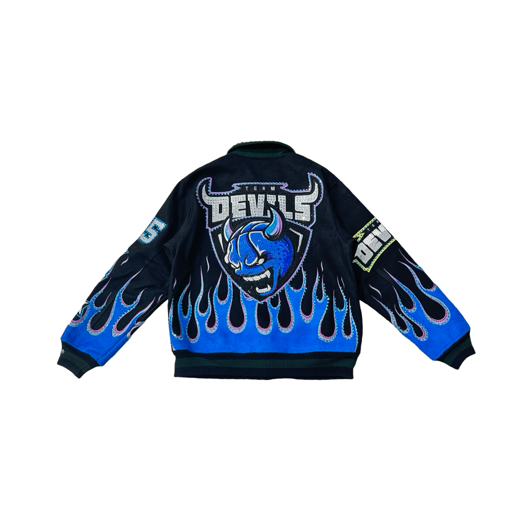 VICIOUS WOOL BODY +PU SLEEVE JACKET
