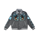 VICIOUS WOOL BODY +PU SLEEVE JACKET