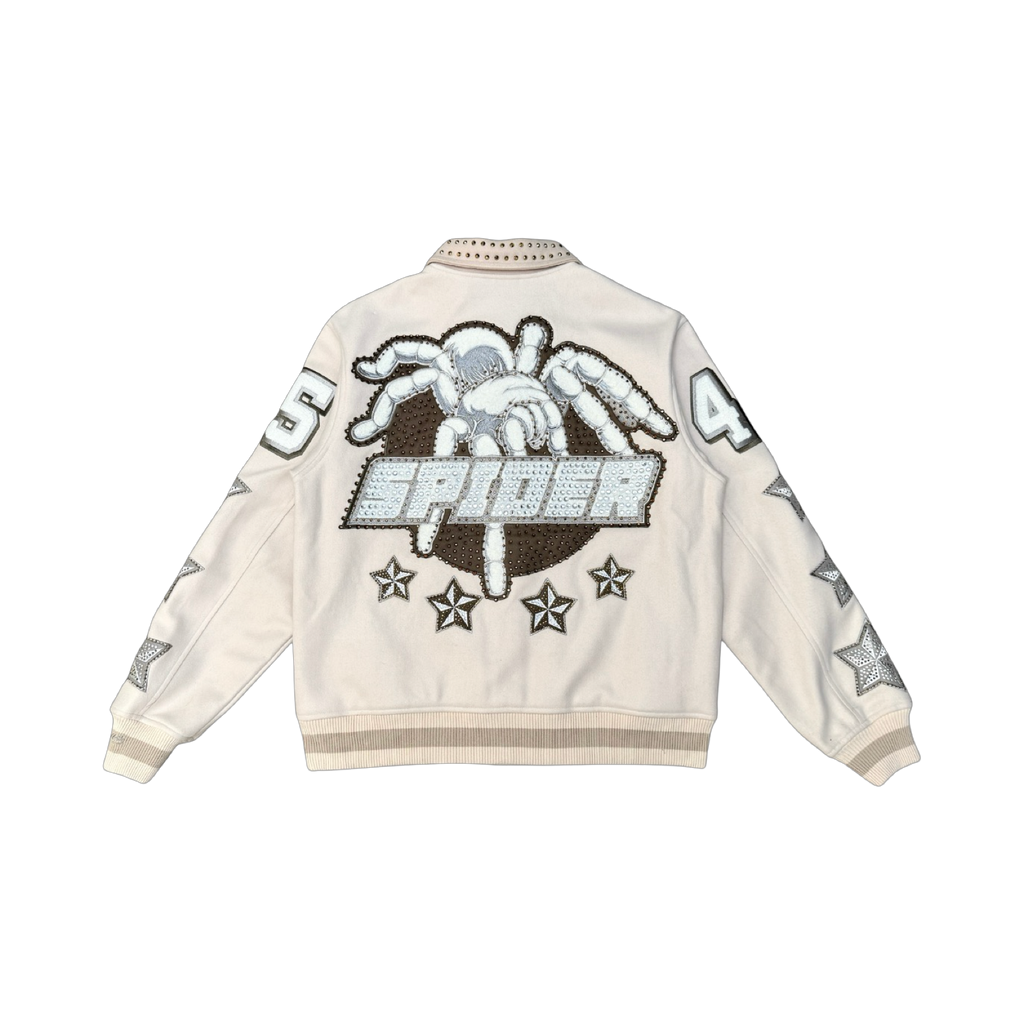 VICIOUS WOOL BODY +PU SLEEVE JACKET