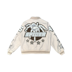 VICIOUS WOOL BODY +PU SLEEVE JACKET