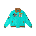 VICIOUS WOOL BODY +PU SLEEVE JACKET