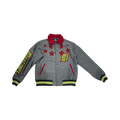 VICIOUS WOOL BODY +PU SLEEVE JACKET