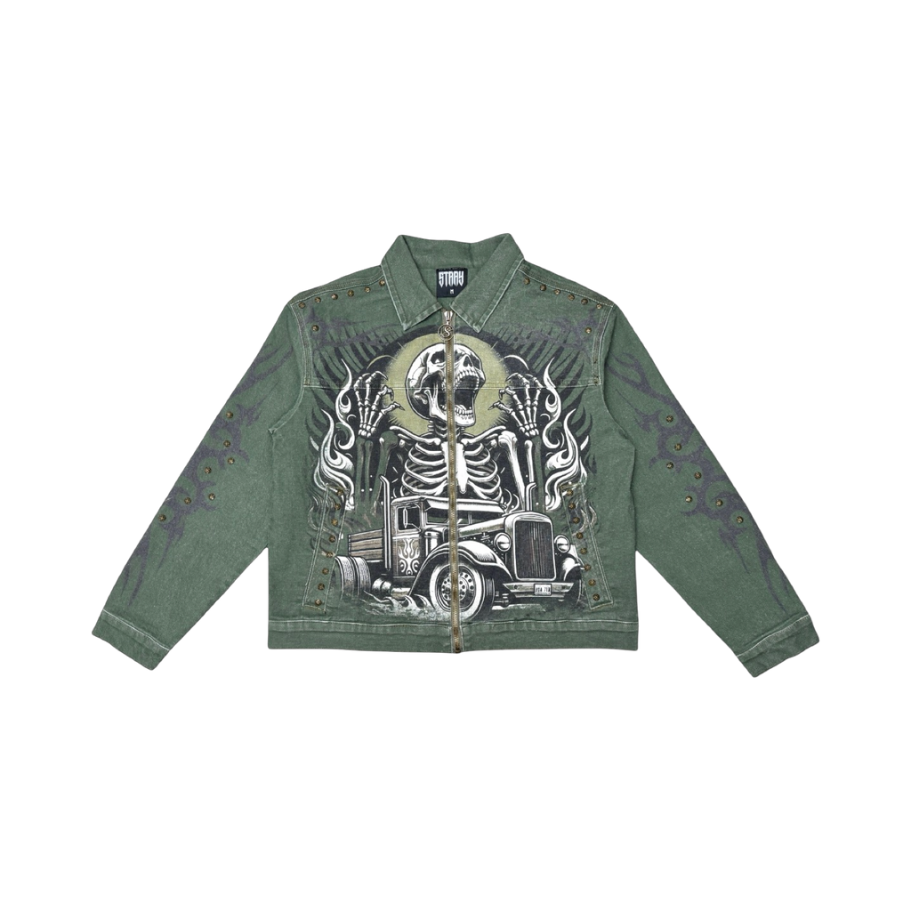 Trucker twill jacket