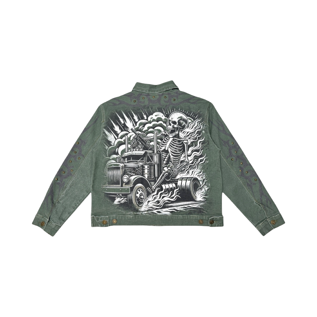 Trucker twill jacket