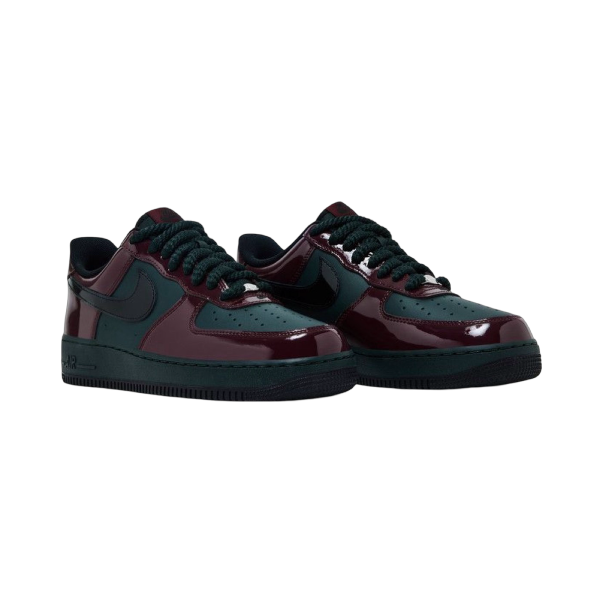 Nike Air Force 1 Low Patent 'Beef And Broccoli' in green