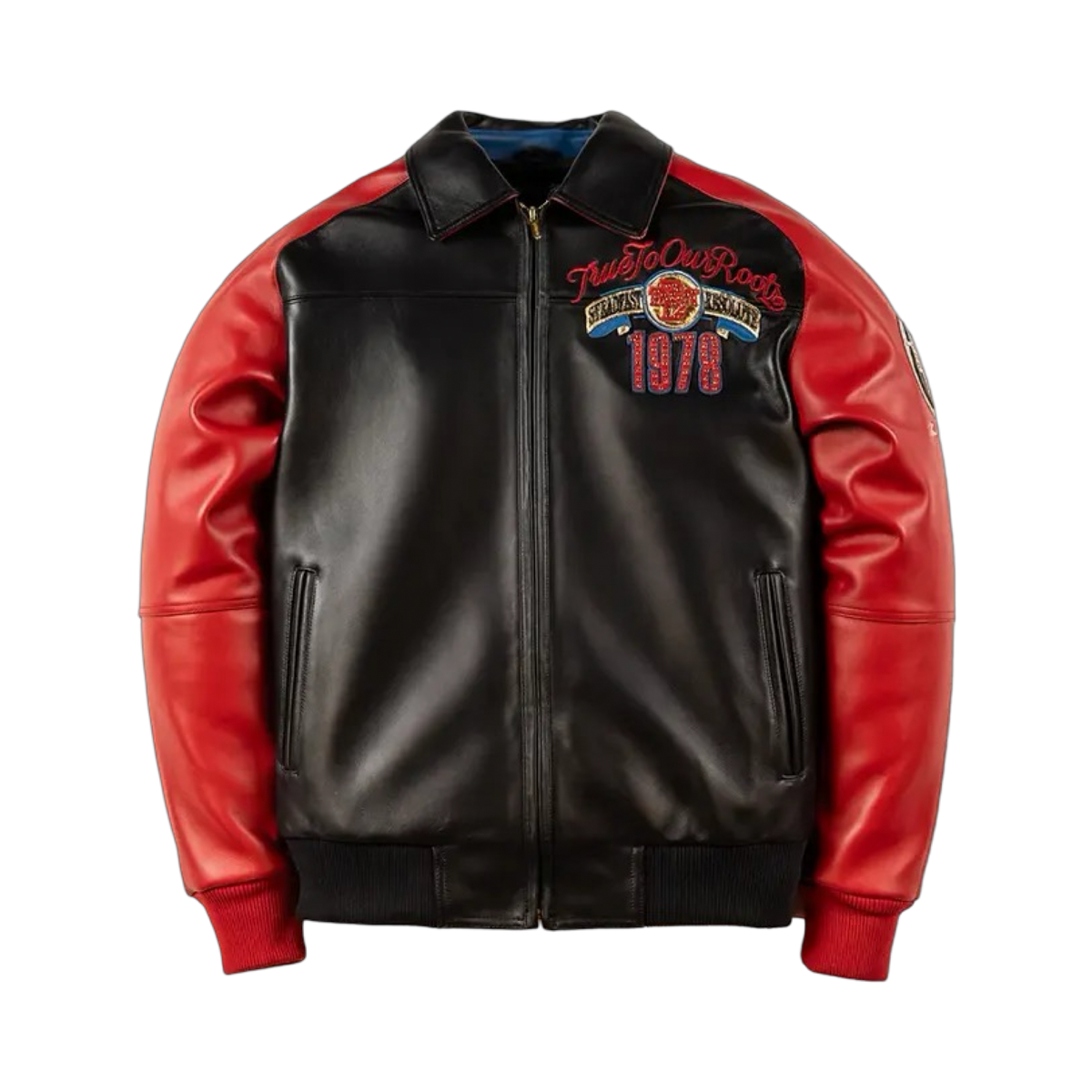 Pelle Pelle True To Our Roots Red & Black Jacket