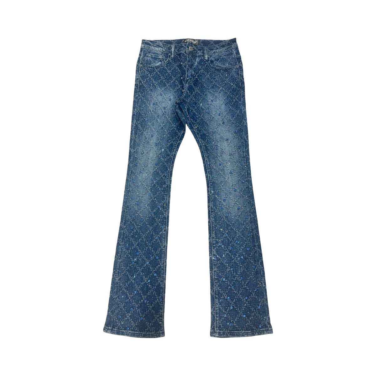 Vicious Rhinestone Flare Jeans