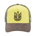 Cult's Logo Mesh Back Trucker Hat "Shimuchan" in Green Sheen