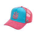 Cult's Logo Mesh Back Trucker Hat "Shimuchan" in Electric Blue