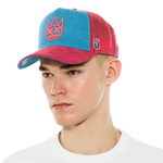 Cult's Logo Mesh Back Trucker Hat "Shimuchan" in Electric Blue