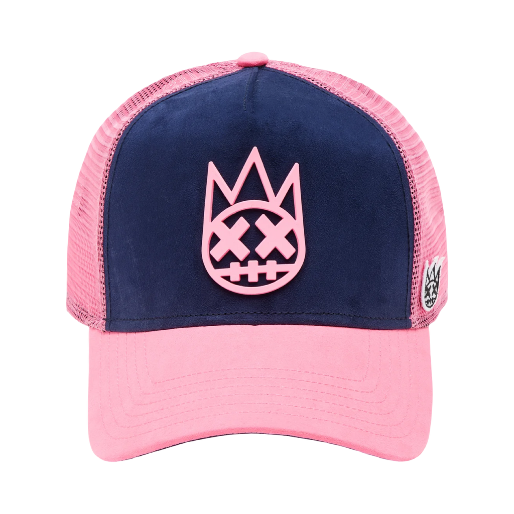 Cult's Logo Mesh Back Trucker Hat "Shimuchan" in Midnight Blue