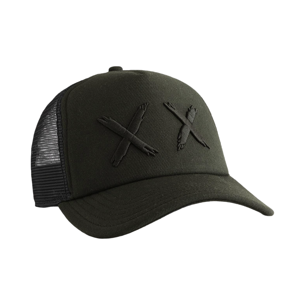 Black XX Mesh Back Trucker Hat – Curved Visor, Classic Fit