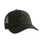 Black XX Mesh Back Trucker Hat – Curved Visor, Classic Fit