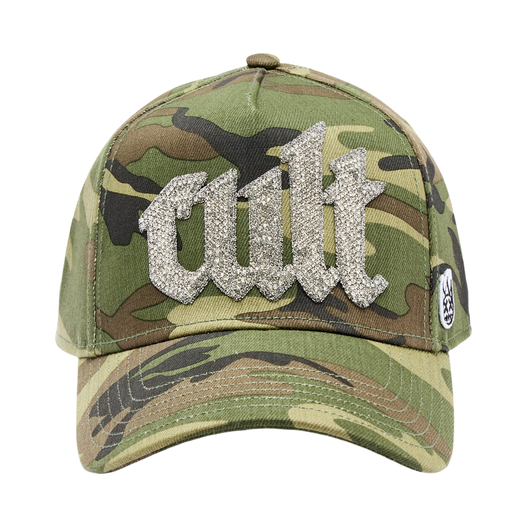 Cult's Crystal Cult Script Logo Hat in Camo