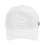 Cult's Logo Mesh Back Trucker Hat "Shimuchan" in Winter White