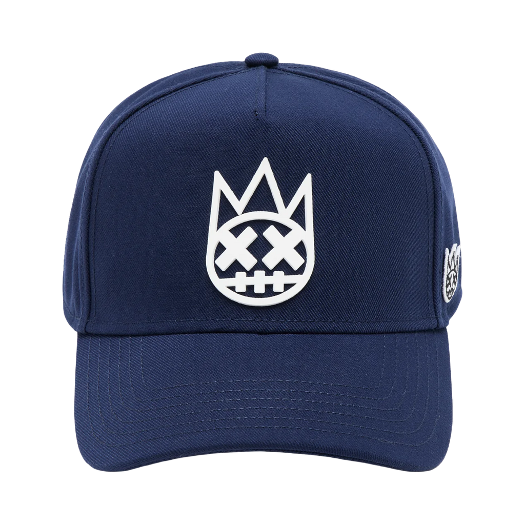 Cult's Logo Mesh Back Trucker Hat "Shimuchan" in Midnight Blue