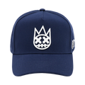Cult's Logo Mesh Back Trucker Hat "Shimuchan" in Midnight Blue