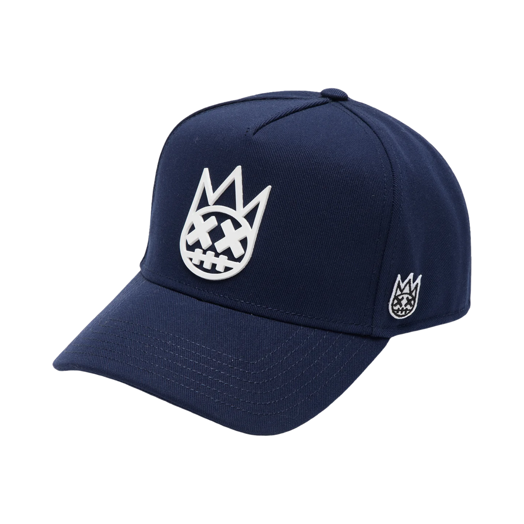 Cult's Logo Mesh Back Trucker Hat "Shimuchan" in Midnight Blue
