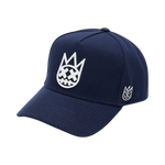 Cult's Logo Mesh Back Trucker Hat "Shimuchan" in Midnight Blue