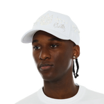 Cult x El Alfa Premium 5 Panel A Frame Trucker Hat with Pearls in White