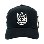 Cult's Cult Logo Pattern Hat in Black Pattern
