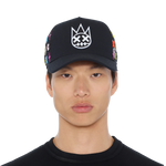 Cult's Cult Logo Pattern Hat in Black Pattern