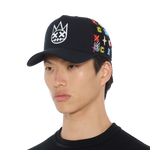 Cult's Cult Logo Pattern Hat in Black Pattern