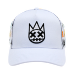 Cult's Cult Logo Pattern Hat in White Pattern