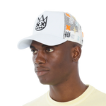 Cult's Cult Logo Pattern Hat in White Pattern