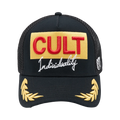 Cult's Logo Mesh Back Trucker Hat "Cult Racing" in Black