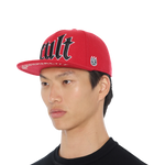 Cult's Old English Cult Logo Hat in High Risk Red