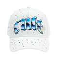 Cult x El Alfa Premium Logo 5 Panel A Frame Trucker Hat "Panther" in Winter White
