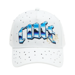 Cult x El Alfa Premium Logo 5 Panel A Frame Trucker Hat "Panther" in Winter White