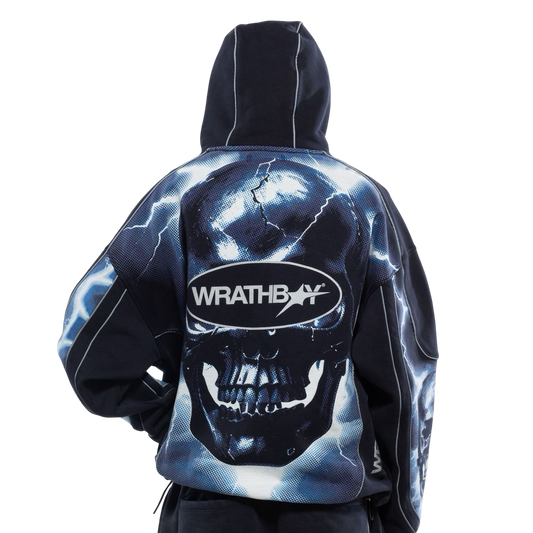 Wrathboy skull fullzip hoodie