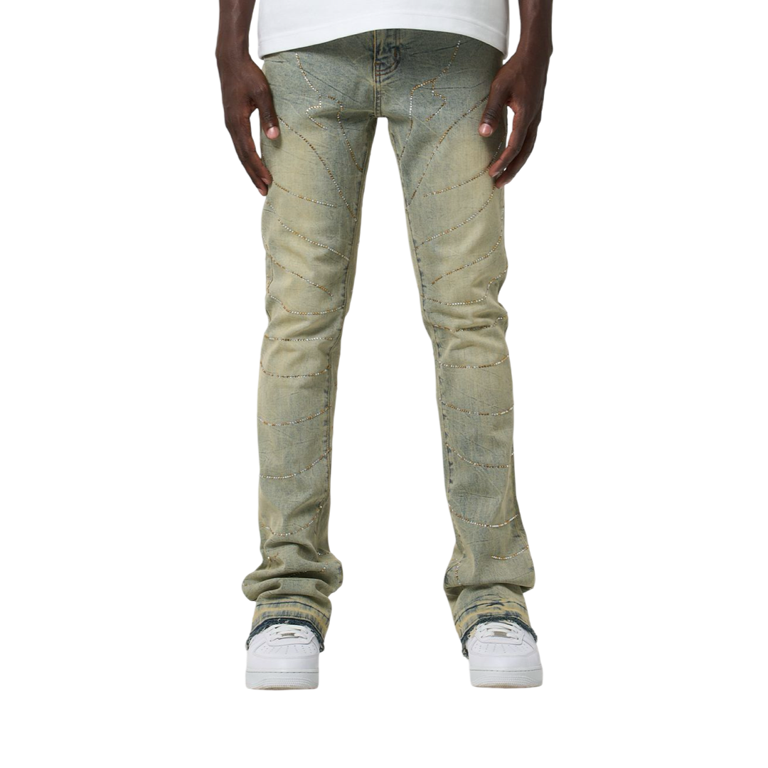 WAIMEA EMBELLISHED JEANS in DIRTY VINTAGE