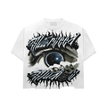 OPEN UR THIRD EYE DOUBLE LAYER FRENCH BLUE TEE